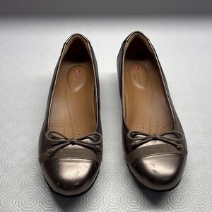 Clarks Unstructured Loafers Shoes Size 7 Pewter
